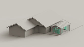 3D view of big villa